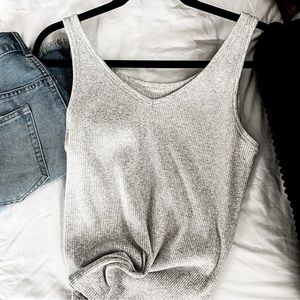 Women reversible tank (light grey) XL
